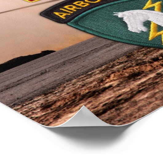 USACAPOC(A) 1. Special Ops Vets Patch Poster (Ecke)