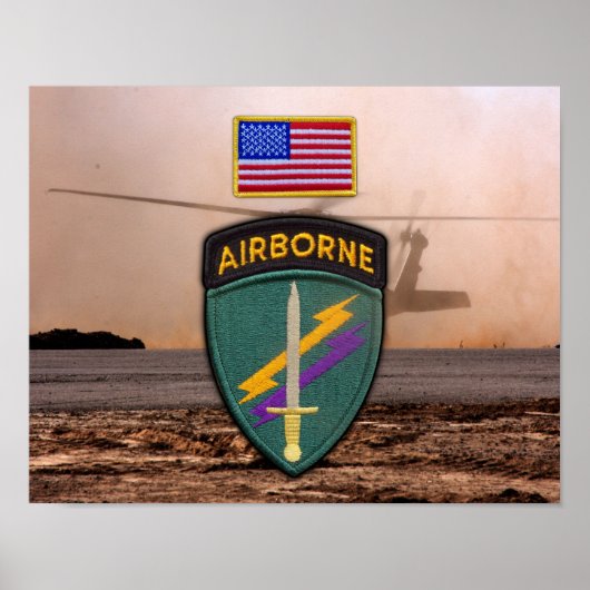 USACAPOC(A) 1. Special Ops Vets Patch Poster (Vorne)