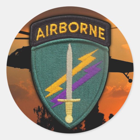 USACAPOC(A) Special Ops Patch Veterans Veterans Ve Runder Aufkleber (Vorderseite)