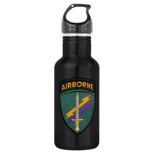 USACAPOC Special Ops Patch Trinkflasche (Vorderseite)