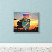 USACAPOC Special Ops veterans veterans veterans Pa Leinwanddruck (Insitu (Holzboden))
