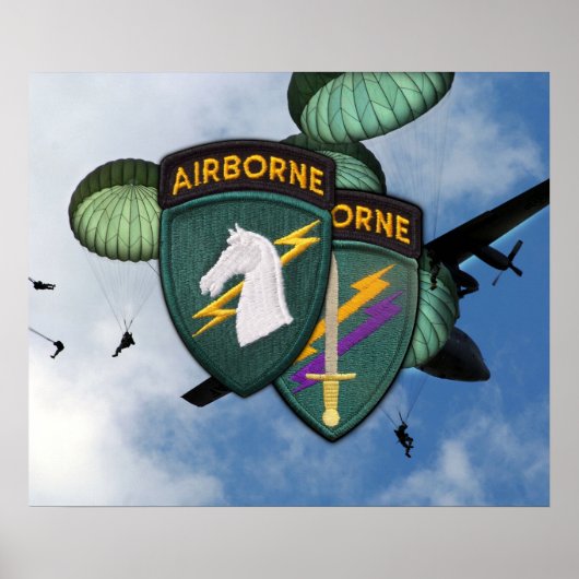USACAPOC Special Ops Zivil Affairs Patch Poster (Vorne)