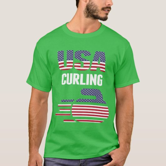 Usaeam Curling Rock Pullover Wintersport Geschenk (Vorderseite)