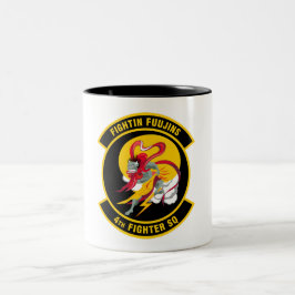 USAF 4th Fighter Squadron "Fightin Fuujins" Emblem Zweifarbige Tasse