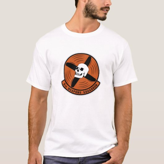 USAF 6th Weapons Squadron Military Emblem T-Shirt (Vorderseite)