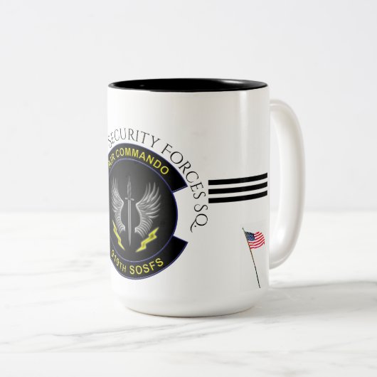 USAF - 919. S O Security Forces Sq Zweifarbige Tasse (VorderseiteRechts)