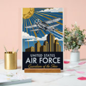 USAF Art Deco Acrylschild (Hochzeit)