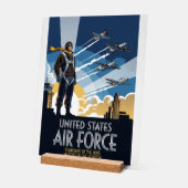 USAF Art Deco Acrylschild (Winkel)