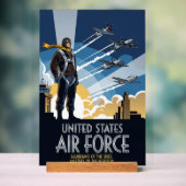 USAF Art Deco Acrylschild (Neutral)