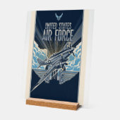 USAF Art Deco Acrylschild (Winkel)