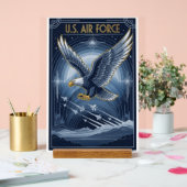 USAF Art Deco Acrylschild (Hochzeit)