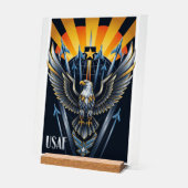 USAF Art Deco Acrylschild (Winkel)