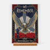 USAF Art Deco Acrylschild (Vorderseite)