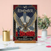 USAF Art Deco Acrylschild (Hochzeit)