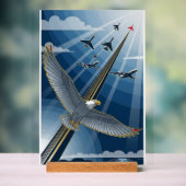 USAF Art Deco Acrylschild (Neutral)