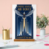USAF Art Deco Acrylschild (Hochzeit)