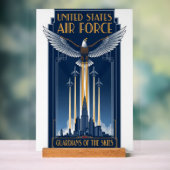 USAF Art Deco Acrylschild (Neutral)
