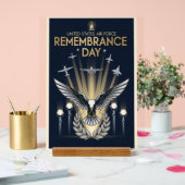 USAF Art Deco Acrylschild (Hochzeit)