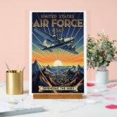USAF Art Deco Acrylschild (Hochzeit)