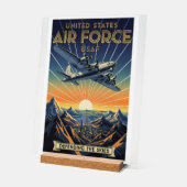 USAF Art Deco Acrylschild (Winkel)