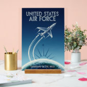 USAF Art Deco Acrylschild (Hochzeit)