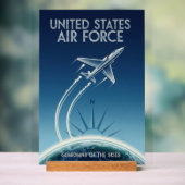 USAF Art Deco Acrylschild (Neutral)