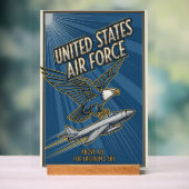 USAF Art Deco Acrylschild (Neutral)