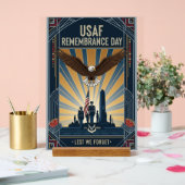 USAF Art Deco Acrylschild (Hochzeit)