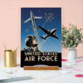 USAF Art Deco Acrylschild (Hochzeit)