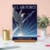 USAF Art Deco Acrylschild (Hochzeit)