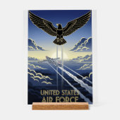 USAF Art Deco Acrylschild (Vorderseite)