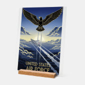 USAF Art Deco Acrylschild (Winkel)