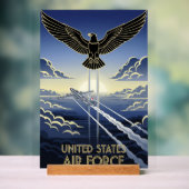 USAF Art Deco Acrylschild (Neutral)