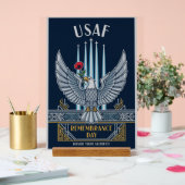 USAF Art Deco Acrylschild (Hochzeit)