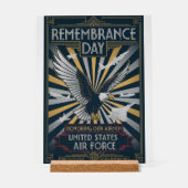 USAF Art Deco Acrylschild (Vorderseite)