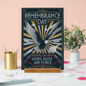 USAF Art Deco Acrylschild (Hochzeit)