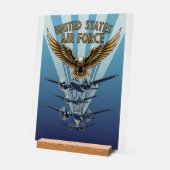 USAF Art Deco Acrylschild (Winkel)