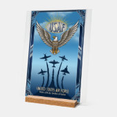 USAF Art Deco Acrylschild (Winkel)