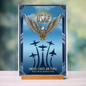 USAF Art Deco Acrylschild (Neutral)