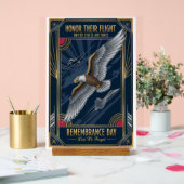 USAF Art Deco Acrylschild (Hochzeit)