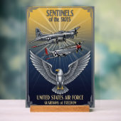 USAF Art Deco Acrylschild (Neutral)