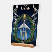 USAF Art Deco Christmas Edition Acrylschild (Winkel)