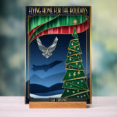 USAF Art Deco Christmas Edition Acrylschild (Neutral)