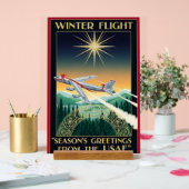 USAF Art Deco Christmas Edition Acrylschild (Hochzeit)