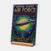 USAF Art Deco Christmas Edition Acrylschild (Winkel)