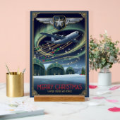 USAF Art Deco Christmas Edition Acrylschild (Hochzeit)