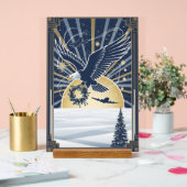 USAF Art Deco Christmas Edition Acrylschild (Hochzeit)