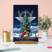 USAF Art Deco Christmas Edition Acrylschild (Hochzeit)