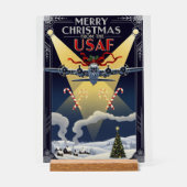USAF Art Deco Christmas Edition Acrylschild (Vorderseite)