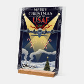 USAF Art Deco Christmas Edition Acrylschild (Winkel)